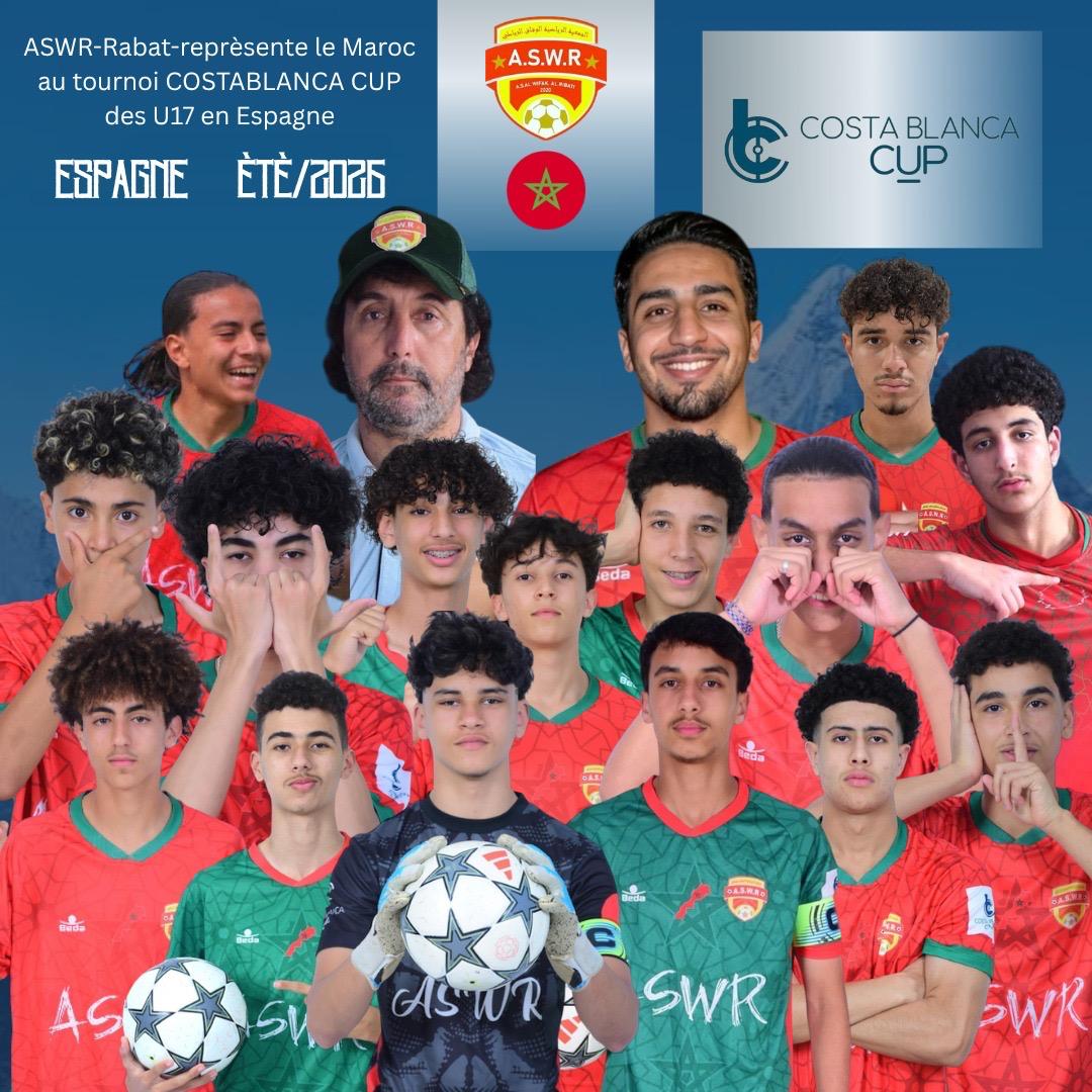L'A.S.W.R Rabat représente le Maroc au tournoi Costa Blanca Cup U17